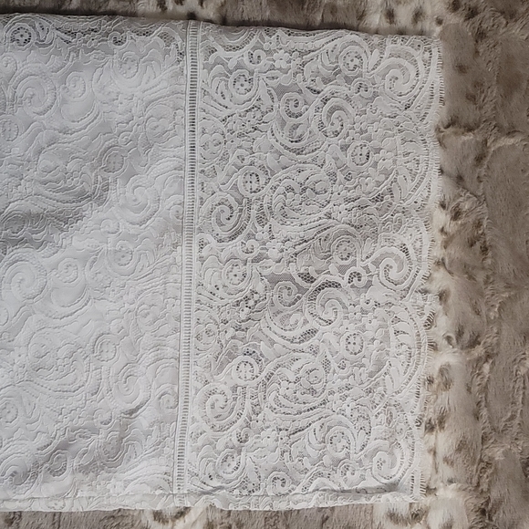 NWT EXPRESS Scalloped Lace Midi Sheath Dress - Picture 6 of 15